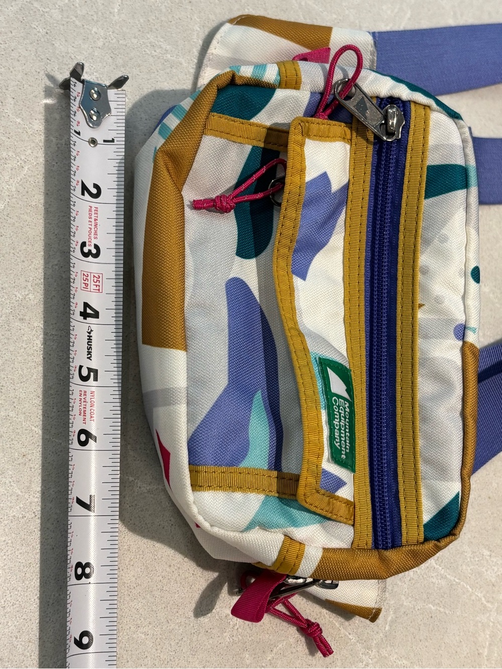 MEC Mountain Equipment Company Geometric Retro Hip Pack Fanny Bag Flaws - Picture 12 of 16